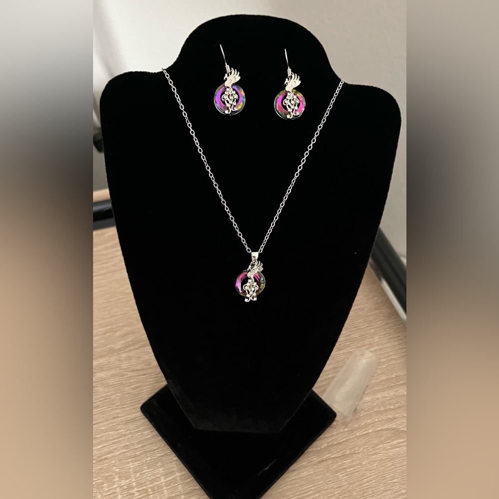 Rising Phoenix Necklace Set